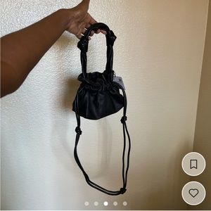 Zara knot leather bag